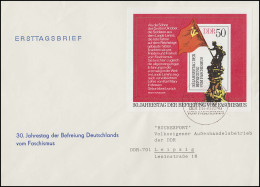 Block 42 Jahrestag Der Befreiung Vom Faschismus 1975 Auf Schmuck-FDC ESSt Berlin - Brieven En Documenten