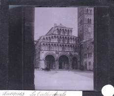 PLAQUE DE VERRE -  Photo  1890 - Italie - LUCCA - LUCQUES - Cathedrale San Martino  - Glasplaten