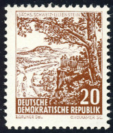815 Landschaften/Bauten Sächsische  Schweiz 20 Pf ** - Unused Stamps
