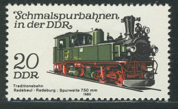 2562 Schmalspurbahnen 20 Pf Lokomotive ** - Nuovi