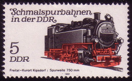 2629 Schmalspurbahnen 5 Pf Lokomotive 1981 ** - Ungebraucht