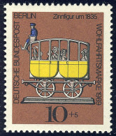 348 Wohlfahrt Zinnfiguren 10+5 Pf Postwagen ** - Unused Stamps