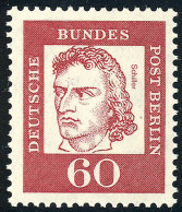 209 Bedeutende Deutsche 60 Pf Schiller ** - Unused Stamps