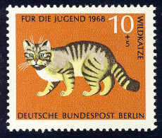 316 Bedrohte Tiere 10+5 Pf Wildkatze ** - Unused Stamps