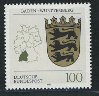 1586 Baden-Württemberg 100 Pf ** - Nuevos