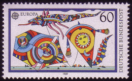 1417 Europa 60 Pf Drachensteigen ** - Unused Stamps