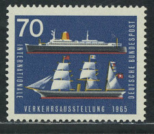 474 Verkehrsausstellung 70 Pf Segelschiff ** - Unused Stamps