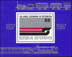 Block 9 150 Jahre Eisenbahn In Österreich, ** - Unused Stamps