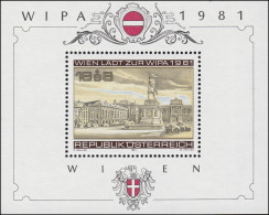 Österreich Block 5 Briefmarkenausstellung WIPA Wien 1981, ** - Ungebraucht