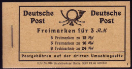 MH 50 Ziffern 1946 Randleistenvariante RLV I, ** - Postfris