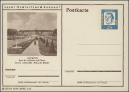 P081-26/195 Ludwigsburg, Barock Schloß, Rechts Koniferen-Reihe ** - Bildpostkarten - Ungebraucht