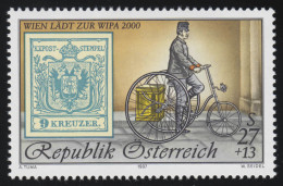 2222I WIPA 2000, Postbote Mit Dreirad ( 19. Jh.) Jahreszahl 1997, 27 S + 13 S ** - Nuevos