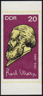 1366B Karl Marx 20 Pf, UNGEZÄHNT, ** Postfrisch - Unused Stamps