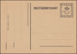 Militärpost MILITÄRBREVKORT FÄLTPOST Ohne Zudruck, Punkt Und Strich, ** - Enteros Postales