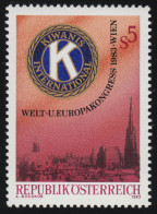 1744 Welt - Und Europakongress Kiwanis, Wien, Emblem Stadtansicht Wien, 5 S ** - Ongebruikt