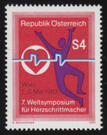 1738 Weltsymposium Herzschrittmacher, Symbolische Darstellung, 4 S Postfrisch ** - Unused Stamps