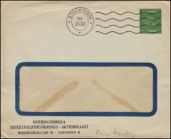 Schweden Umschlag SVENSKA POSTVERKET Posthorn Und Krone STOCKHOLM Nr. 2133 - Postwaardestukken