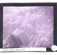 PLAQUE DE VERRE -  Photo  - Les Alpes -route De La BERARDE ( Saint-Christophe-en-Oisans )  - Année  1890 - Diapositiva Su Vetro