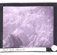 PLAQUE DE VERRE -  Photo  - Les Alpes -route De La BERARDE ( Saint-Christophe-en-Oisans )  - Année  1890 - Diapositivas De Vidrio