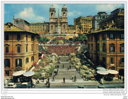 ROMA:  PIAZZA  DI  SPAGNA  -  TRINITA'  DEI  MONTI  -  PER  LA  SVIZZERA  -  FG - Plaatsen & Squares