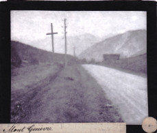 PLAQUE DE VERRE -  Photo  - 05 - Hautes Alpes - Montgenèvre-  Année 1890 - Glasdias