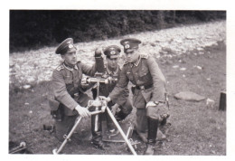  Photo Originale - 1941 - Guerre 1939/45 - Soldats Allemands Au Tir De Mortier - Guerre, Militaire