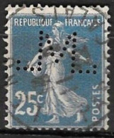 1017	N°	140	Perforé	-	M 7	-	SOCIETE DES MINES DE LENS - Used Stamps