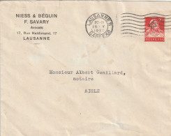 Suisse Entier Postal Privé Lausanne 1927 - Stamped Stationery