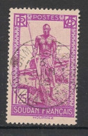 SOUDAN - 1931-38 - N°YT. 80 - Batelier 1f25 - Oblitéré / Used - Usati