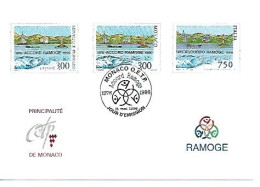 Monaco- FDC- 1996- Accord Ramoge (carte) - FDC