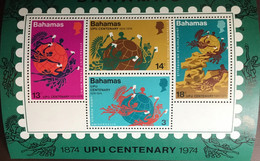 Bahamas 1974 UPU Minisheet MNH - Bahamas (1973-...)