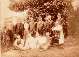 Photo Originale - Année 1908 - Ingenieurs De La 1ere Section De La Voie P.L.M - Geïdentificeerde Personen