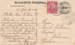 Brésil Entier Postal Illustré Pour L'Autriche 1908 - Postal Stationery