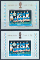 Ajman 1968 Mi# Block 56 A And B ** MNH - Perf. And Imperf. - Football / Soccer (II): Italy National Team - Other & Unclassified