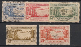 SOUDAN - 1940 - Poste Aérienne PA N°YT. 1 à 5 - Série Complète - Oblitéré / Used - Used Stamps