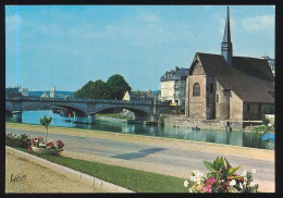 CPSM / CPM 10,5 X 15 Yonne SENS L'Yonne, Le Pont Et L'église Saint-Maurice - Sens