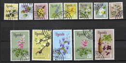 KENYA, OUGANDA & TANGANYIKA Ca.1970: Lot D' Obl. "FLEURS" - Crustacés