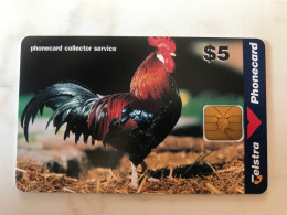 AUSTRALIA  CARD TELSTRA   MINT   COQ  ROASTER  1000 EX - Australie
