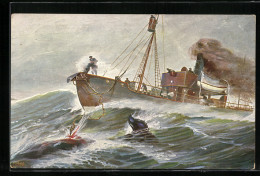 Künstler-AK Christopher Rave: Walfänger Auf Hoher See  - Sonstige & Ohne Zuordnung