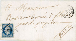 14 Mai 1853 Lac N°10 Pc 3578 Le Vigan Vers Florac " Par Le Ponpidou" - 1849-1876: Periodo Clásico