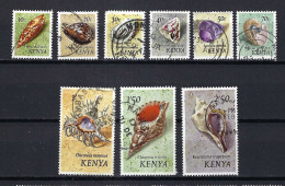 KENYA, OUGANDA & TANGANYIKA Ca.1970: Lot D' Obl. "COQUILLAGES" - Conchiglie