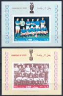 Ajman 1968 Mi# Block 56-57 B ** MNH - Imperf. - Football / Soccer (II): Italy And England National Teams - Adschman
