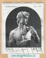 USATI ITALIA 2014 - Ref.1261A "MICHELANGELO" 1 Val. - - 2011-20: Usati