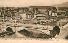 13184421 Geneve GE Vue A Vol D’Oiseau Du Pont De La Coulouvreniere Et Le Rhone G - Other & Unclassified