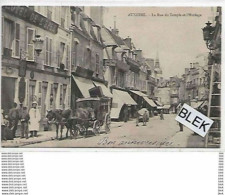 89 . Yonne . Auxerre : La Rue Du Temple Et L ' Horloge . - Auxerre