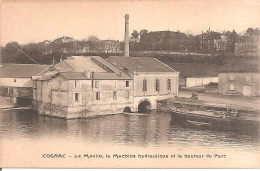 COGNAC (16) Le Moulin , La Machine Hydraulique Et La Hauteur Du Parc (Dos Non Divisé) - Cognac