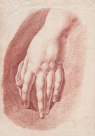 (Hand Hände Hands) - Studie Study / Zeichnung Dessin Drawing - Stampe & Incisioni