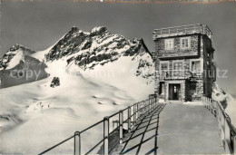 13172142 Jungfraujoch Meteorologische Station An Der Sphinx Mit Jungfrau Jungfra - Autres & Non Classés