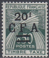 Réunion 1962 - Postage Due: Sheaves Of Wheat - Surcharged Mi 45 ** MNH [1847] - Impuestos