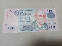 Billete Uruguay, 10 Pesos, Año 1998, Serie A, UNC - Uruguay